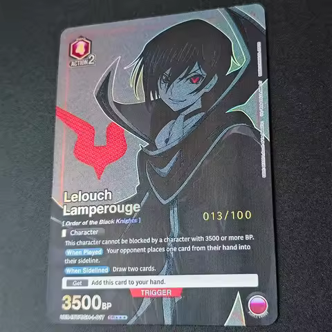 Anime Collection Card Union Arena CODE GEASS LELOUCH LAMPEROUGE UA01BT/CGH-1-017 SR Parallel 3 Star 