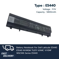 (ส่งฟรี ประกัน 1 ปี) แบตเตอรี่ โน๊ตบุ๊ค Compatible with DELL Latitude E5440 E5540 NVWGM TU211 VJXMC 