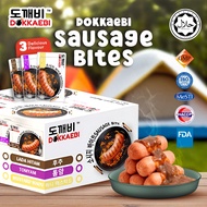 Dokkaebi HALAL Sosej Black Pepper Honey Mustard Tomyam Chicken Mini Sausage Bite Ready-To-Eat Snack