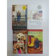 Eat Pray Love, Revolutionary Road, Marley & Me, Belong to Me English Books
