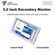 Turing TURZX 5.2 Inch IPS Dual Mode Secondary Screen No AIDA64 Needed PC Case / LAP Sensor Monitor