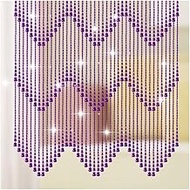 QXLI Acrylic Bead Curtains Room Dividers Door Curtain Balcony Livingroom Doorway Panels Plastic Stri