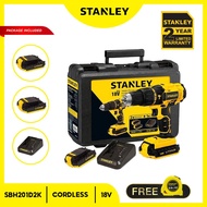 STANLEY SBH201D2K Cordless 13mm Brushless Hammer Drill With 2pcs Batteries &amp; 1pc Charger 18V