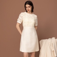 【MEDUSA】緞帶滾花收腰合身洋裝(M-XL) | 小禮服 媽媽禮服