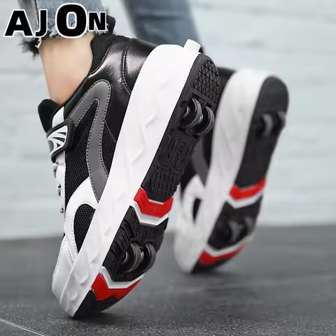 Safe and durable outdoor four-wheel roller shoelaces hidden wheel roller skates for boys and girls c