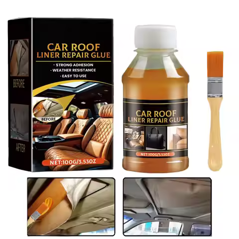 Car Headliner Glue Car Headliner Fabric Glue Self-adhesive Car Interior Roof Repair Glue Leather Rep