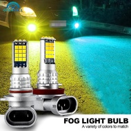 OPENMALL 1Pc 30LED Fog Light Bulb Dual Color Car DRL Turn Signal Reverse Light Brake Light Width Ind