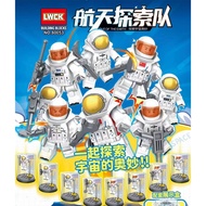 LWCK 80053 ASTRONAUT SPACEMAN ADVENTURE TEAM 8 IN 1 SET MINIFIGURES