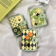 beg duit wanita purse woman beg duit High-value ins Green Cartoon Card Holder Female Large-capacity 