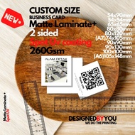 260gsm  Double side Spot UV Matte Lamination print , A7 , A6  /  business card / Name card printing