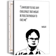 The Office Dwight Schrute Poster Dwight Poster Motivational Quote Poster The Office Tv Show Wall Art