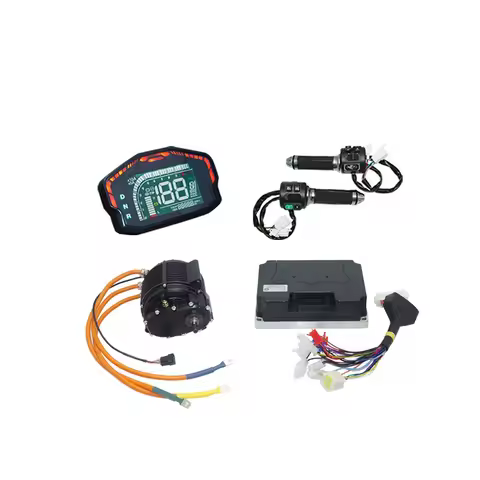 QS MOTOR 12000W 12KW 165 72V 60H Encoder Sprocket Mid Drive Motor with Gearbox Fardriver ND72890B Co