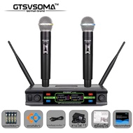 GTSVSOMA BLX688 Wireless Microphone ไมค์ลอย ไมค์ ลอย ไร้ สาย 800MHZไมโครโฟนความถี่ ไมโครโฟนไร้สายสองตัว UHF ไมค์คาราโอเกะ ไมค์ลอยเสียงดี ไมค์โครโฟน