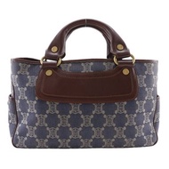 【日本直送】CELINE 布偶包 手提包 Macadam 丹寧布 藍/棕 女性【二手】