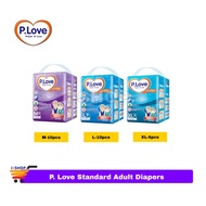 P. Love TAPE Standard Adult Diapers Unisex (M10/L10/XL8)