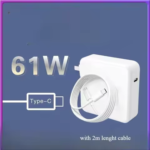 61W PD USB-C Fast Charger Laptop PC Type-c Power Adapter for Apple MacBook Air A2337 Pro 13 A1706 A1