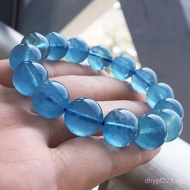 Natural Aquamarine  Crystal Bracelet Chain Cat's Eye Bracelet Ice Aquamarine Women's Sapphire Bracel