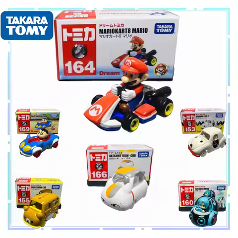 TOMICA Dream Series Mario Hatsune Miku Crayon Shin-chan Relaxed Bear Racing Alloy Car Model Toys Chi