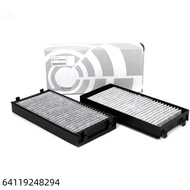 2 Pieces 64119248294 Cabin Air Filter For E70 X5 E71 X6 F01 F02 F07 F10 Activated Carbon ABS