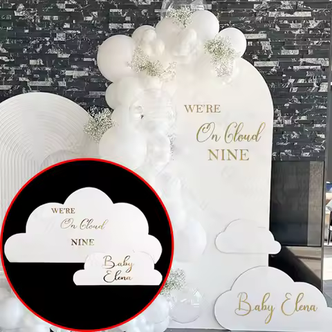 On Cloud Nine Cloud Decorations Customized Cloud Cutouts Foam Board Baby Shower Bridal Shower Weddin