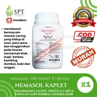 MEDION NEMASOL KAPLET 300 KAPLET OBAT CACING AYAM UNGGAS SAPI KAMBING DOMBA