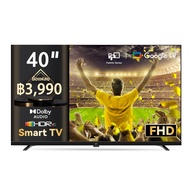 FPD 40 นิ้ว ทีวี Google TV ระบบสมาร์ท - จอภาพบางไร้ขอบ 1080P HDR10 พร้อม Dolby Audio | ควบคุมด้วยเสี