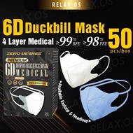 [READY STOCK] Duckbill Mask 3D Medical mask Face Mask 50pcs Mask viral Face mask Viral Headloop mask