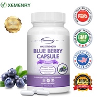 Xemenry Blueberry Extract Supplement | 120 Capsules | Blueberry Concentrate | Non-GMO, Gluten-Free