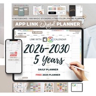 ULTIMATE Digital Planner,Goodnotes Planner, 2026 2027 -2030,Five Year Planner,iPad Planner,Notabilit