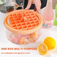🧊Ice making box, ice box, one-click de-icing, easy demolding, ice tray, ice cube mold, ice tray with lid, ice storage ice cube box