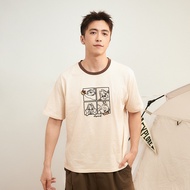 CACO-Chip 'N' Dale Contrast Color Dropped Shoulder Top ‧ Couple Style-Male [J1DI011]