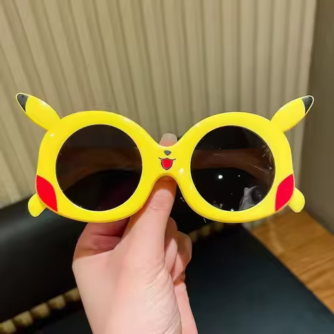 Pokemon Pikachu Anime Cartoon Sunglasses UV Protection Anti Glare Outdoor Cycling Goggles for Studen