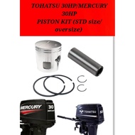 ME30HP TOHATSU /MERCURY OBM 30HP Piston kit oversize/Std size #2 stroke outboard engine part