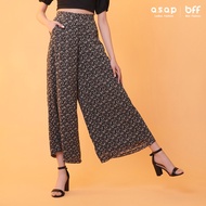 asap Ladies Black Floral Pants