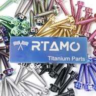 RTAMO Titanium Gr5 Air Filter Box Bolt Set For Nmax V1 V2 Aerox V1 V2 Include 9 PCS
