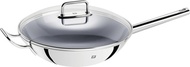 Zwilling - Plus Stainless Steel Wok with Ceramic Non Stick Coating - 32cm with Glass Lid