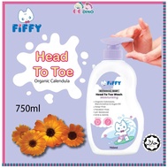 FIFFY MOISTURIZING BOTANICAL CALENDULA BABY HEAD TO TOE WASH (750ML ) Sabun Mandi Bayi