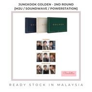 [2nd Round - M2U / Soundwave / Powerstation] JUNGKOOK GOLDEN Lucky Draw Album Photocard Jeon Jungkook BTS Solo
