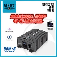 BAZOKA 6 Channel DSP Amplifier 80Wx6 Plug & Play DSP Equalizer For Android Player Car Audio DSP Kere
