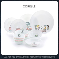 [CORELLE] Snoopy Camping Tableware Camping Collection Dish Bowl Pasta Plate Round Plate