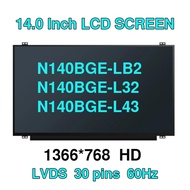 14.0 Inch Slim 40Pins N140BGE-LB2 N140BGE-L32 N140BGE-L43 B140XW03 V2 LP140WH2 TLS1 B140XTN03.6 Lapt