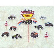 Topper monster clock free custom name and age