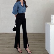 Korean style vitex snow and rain flared pants_ CODE 776