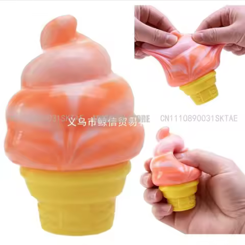 Ice Cream Shaped Decompression Needoh Nice Cream Cone Surprise Stress Relief Squeeze Party Gifts Orn