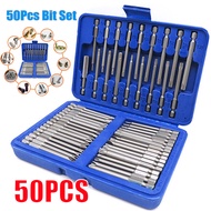 50pcs 75mm Extra Long Reach Bit Set Security Screwdriver Bits Torx Star Hex Bit