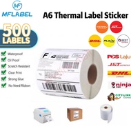 500pcs a6 waybill sticker paper waterproof thermal paper roll labels self-adhesive waybill stickers 