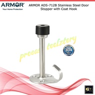 ARMOR ADS-712B Stainless Steel Door Stopper with Coat Hook VT