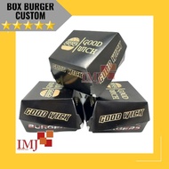 CUSTOM BURGER BOX DESIGN BURGER CARDBOARD BOX CUSTOM BURGER PACKAGING DESIGN
