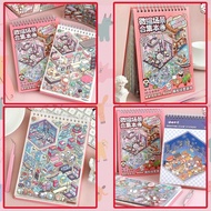 3D Architectural Scene Sticker Collection Book - DIY Beautiful Cartoon Korean-style Scenes for PET S