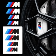 4pcs Car Stickers Caliper Cover Refitted Decoration For BMW 1 3 5 7 Series M Performance M3 M5 M6 E9